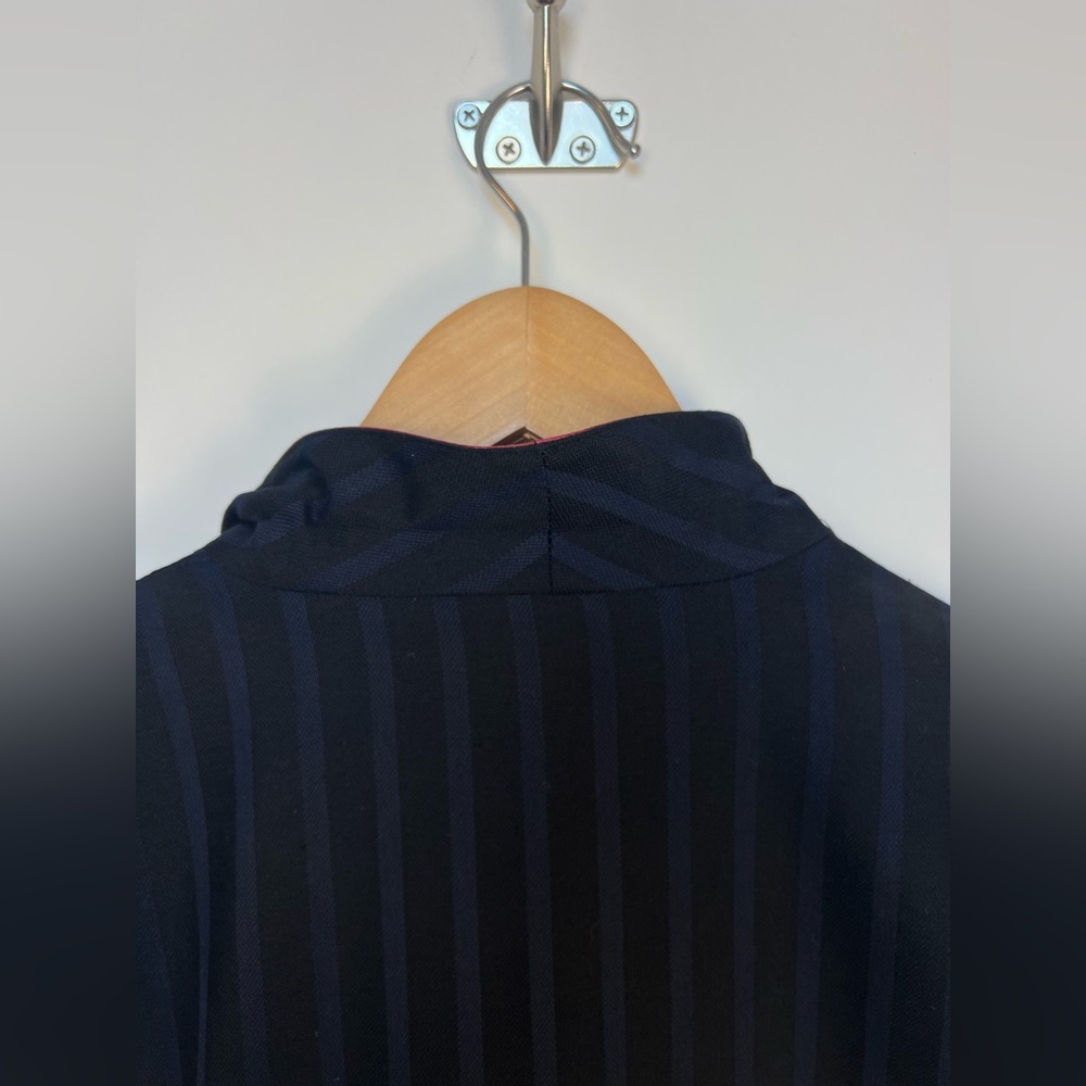 Vintage 80s “After Eights” Double Breasted‎ Striped Evening Jacket Britain - Picture 13 of 16